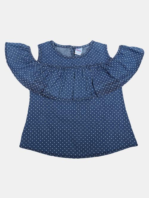 kids blue printed detailed top - 20814292 - Very Small Image - 1