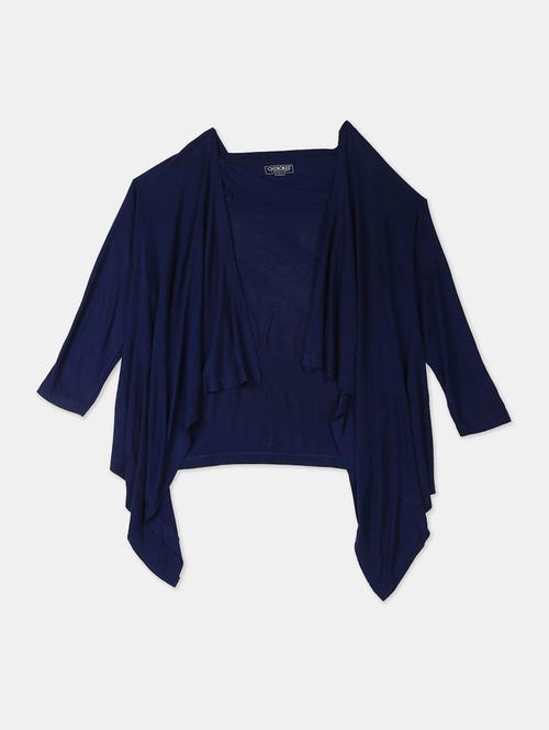 kids solid navy blue layered top - 20814295 - Very Small Image - 1