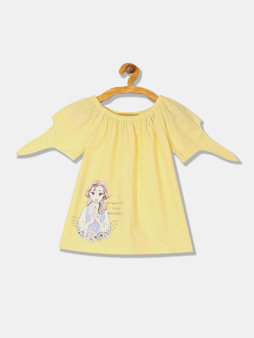 kids yellow placement print detailed top - 20814311 - Very Small Image - 1