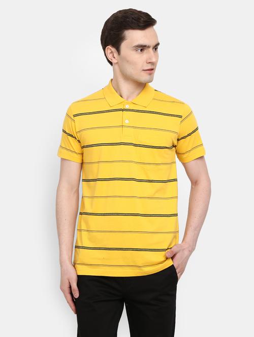 yellow cotton all over print tshirt - 20814907 - Very Small Image - 1