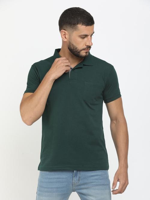 green cotton plain tshirt - 20815077 - Very Small Image - 1