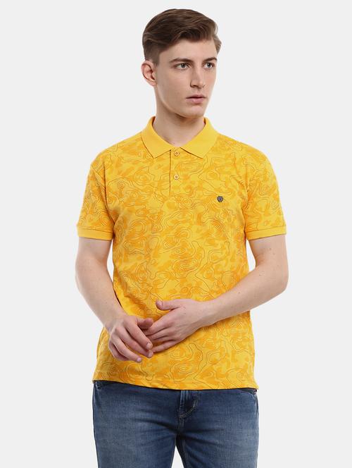 yellow cotton printed t-shirt - 20815280 - Very Small Image - 1