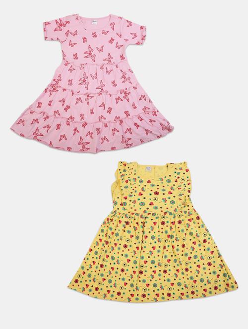 pack of 2 multi colored frock - 20815522 - Very Small Image - 1