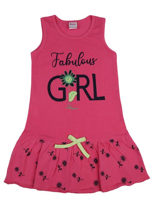 girls printed cotton frock - 20815670 - Very Small Image - 1