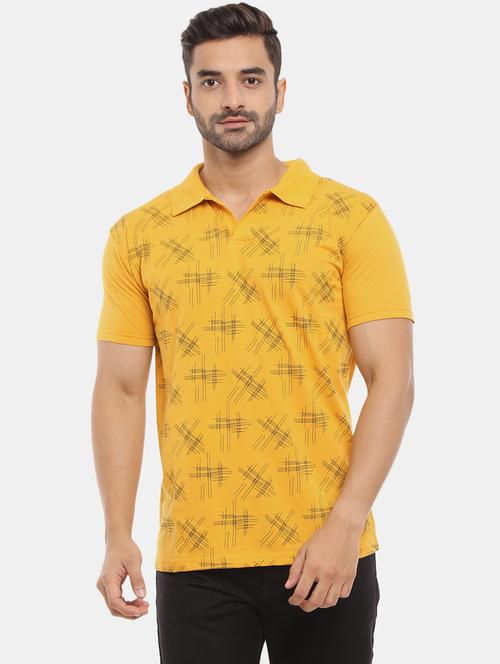 men polo neck printed t-shirt - 20816098 - Very Small Image - 1