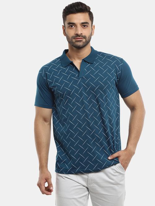 men front print short sleeves t-shirt - 20816109 - Very Small Image - 1