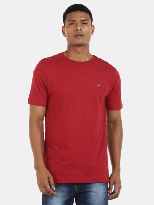 red cotton plain tshirt - 20816245 - Very Small Image - 1