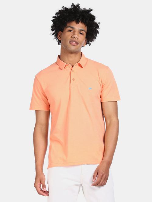 orange cotton plain tshirt - 20816473 - Very Small Image - 1