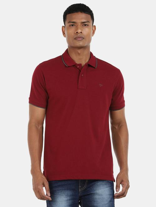 men polo neck solid t-shirt - 20816528 - Very Small Image - 1