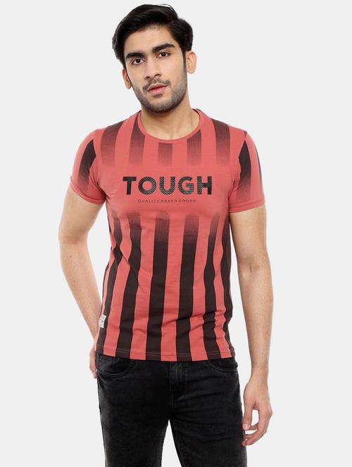 peach cotton printed t-shirt - 20816794 - Very Small Image - 1