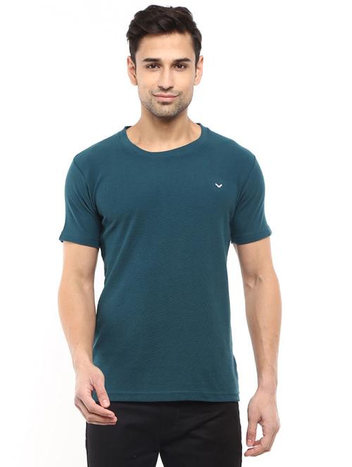 teal cotton print t-shirt - 20817045 - Very Small Image - 1