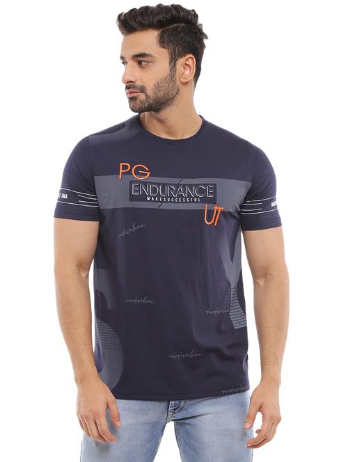 blue cotton print t-shirt - 20817056 - Very Small Image - 1