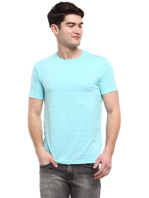 turquoise cotton tshirt - 20817070 - Very Small Image - 1