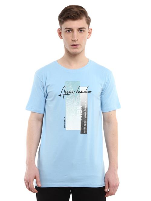 men front print cotton t-shirt - 20817112 - Very Small Image - 1