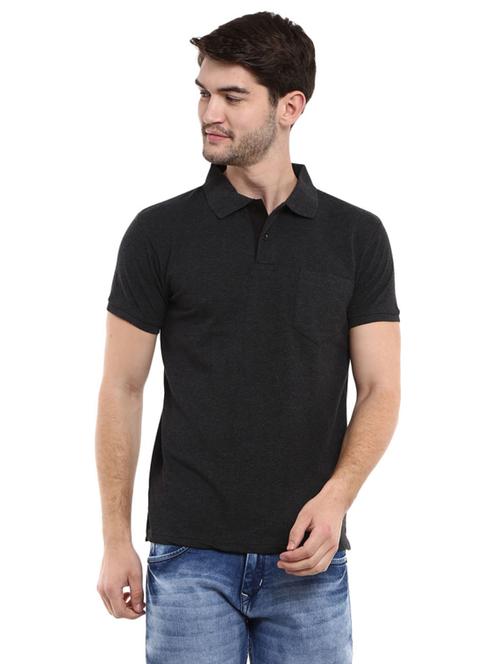 men cotton plain polo t-shirt - 20817133 - Very Small Image - 1