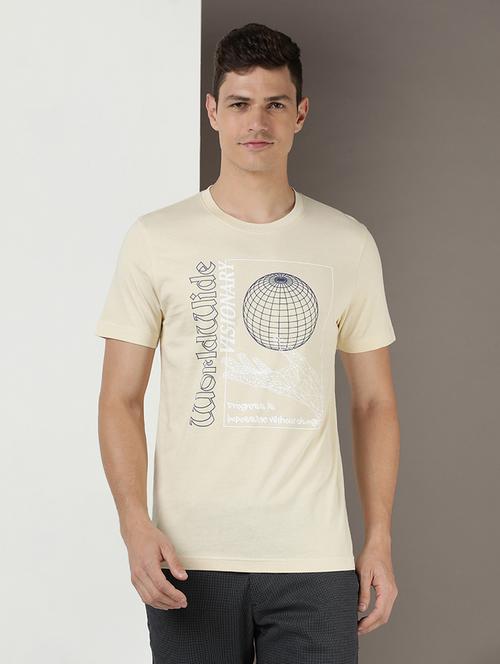 men front print short sleeves t-shirt - 20822196 - Very Small Image - 1