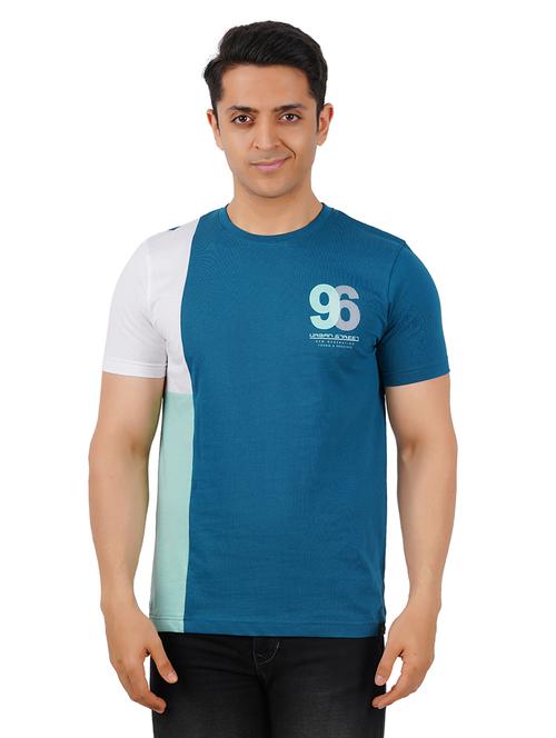 men color blocked short sleeves t-shirt - 20822199 - Very Small Image - 1
