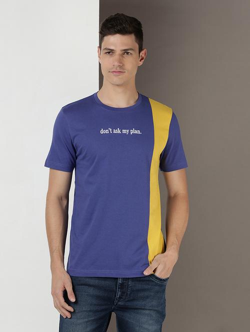 men chest print short sleeves t-shirt - 20822206 - Very Small Image - 1