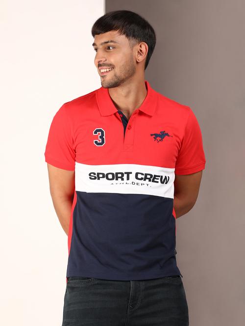 men color blocked short sleeves t-shirt - 20822234 - Very Small Image - 1