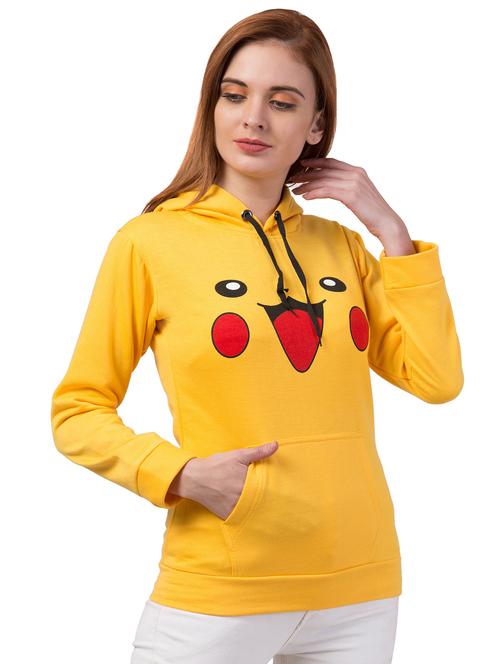 women long sleeved chest printed sweatshirts - 20826947 - Very Small Image - 1
