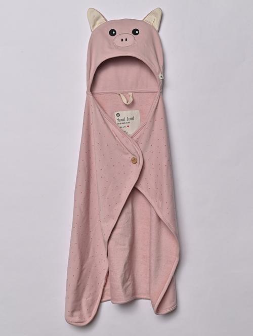 kids peach pink cotton bath towel - 20827754 - Very Small Image - 1