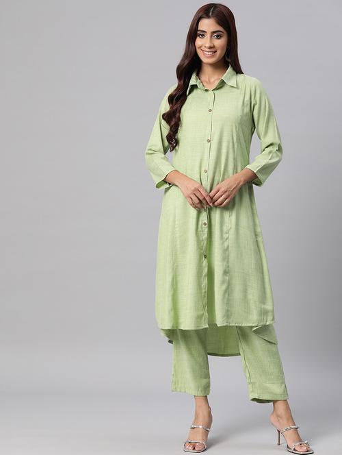 green cotton coord set - 20829969 - Very Small Image - 1