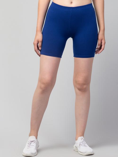 women's solid mid rise active wear shorts - 20830161 - Very Small Image - 1