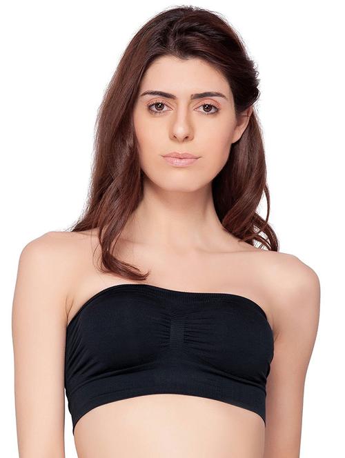 women solid tube bra - 20838391 - Very Small Image - 1