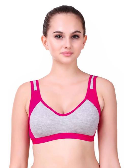 women color block sports bra - 20838458 - Very Small Image - 1