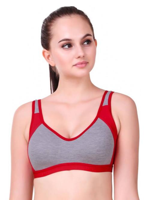 women color block sports bra - 20838803 - Very Small Image - 1