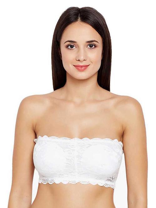 women lace detailed tube bra - 20839052 - Very Small Image - 1