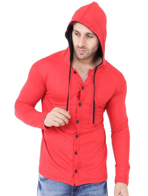 hooded neck color block t-shirt - 20841306 - Very Small Image - 1
