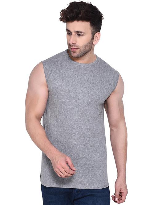 grey cotton blend t-shirt - 20841520 - Very Small Image - 1