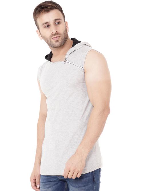 grey cotton blend t-shirt - 20841547 - Very Small Image - 1