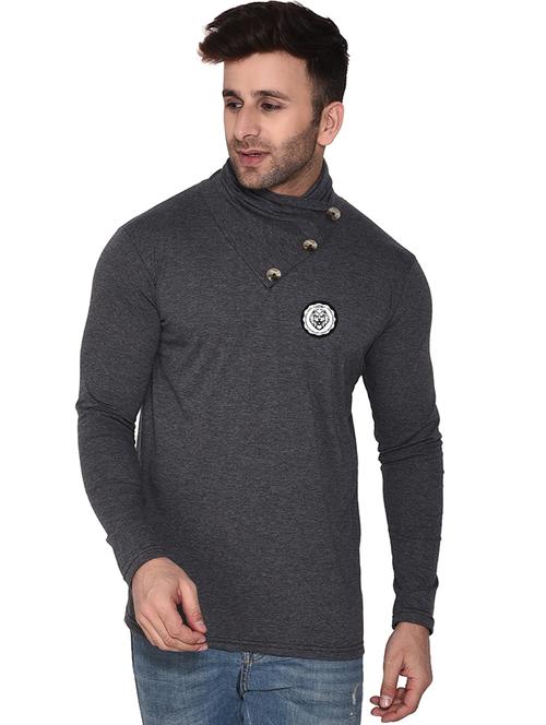grey cotton blend t-shirt - 20841591 - Very Small Image - 1