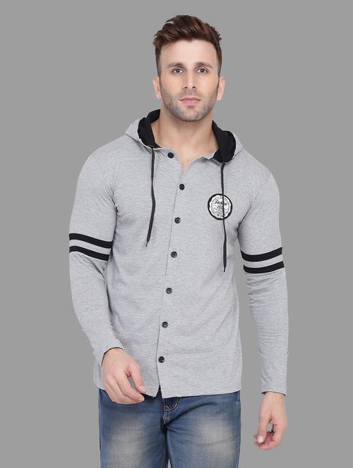 grey cotton blend t-shirt - 20841885 - Very Small Image - 1