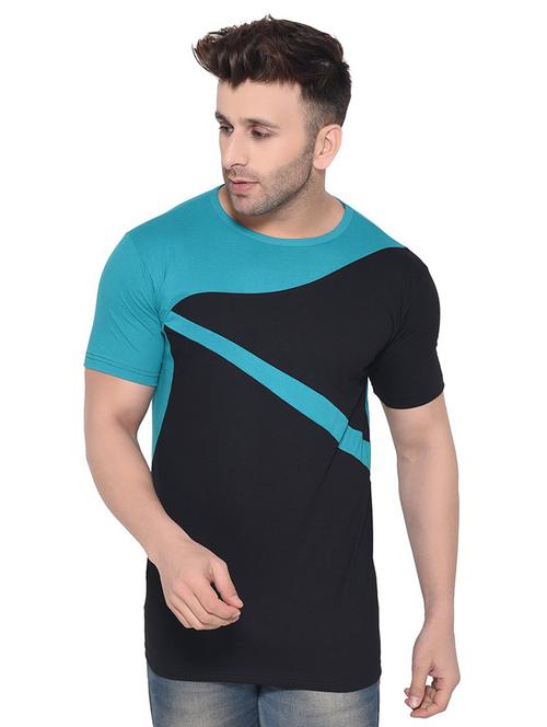 color block cotton blend t-shirt - 20841981 - Very Small Image - 1