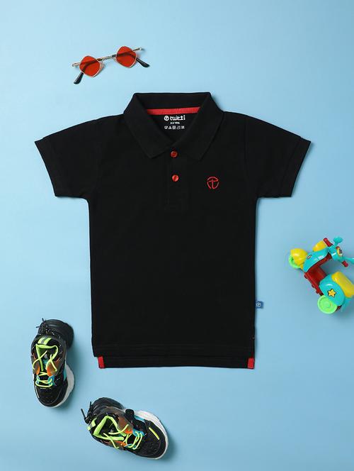 polo neck cotton t-shirt - 20846398 - Very Small Image - 1
