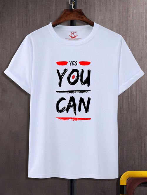 unisex white graphic printed t-shirt - 20847324 - Very Small Image - 1