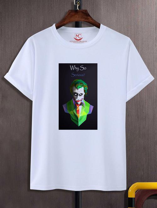 unisex white graphic printed t-shirt - 20847547 - Very Small Image - 1
