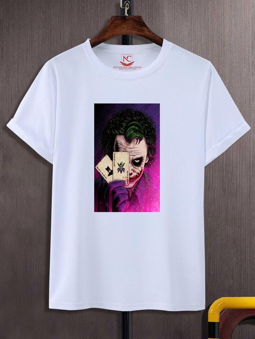 unisex white graphic printed t-shirt - 20847548 - Very Small Image - 1