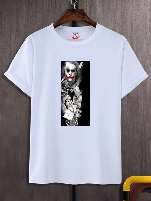 unisex white polyester graphic t-shirt - 20847549 - Very Small Image - 1