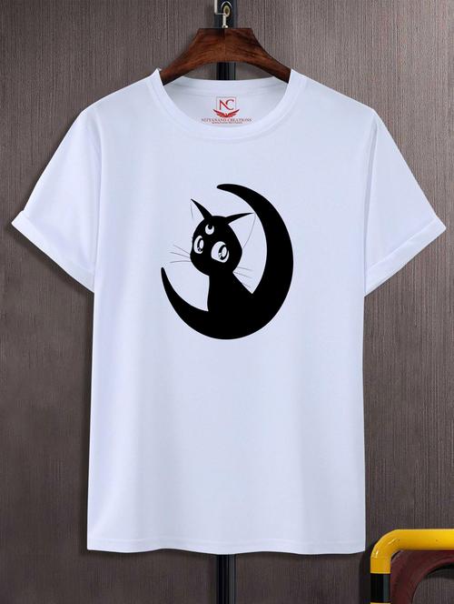 unisex white graphic printed t-shirt - 20847562 - Very Small Image - 1