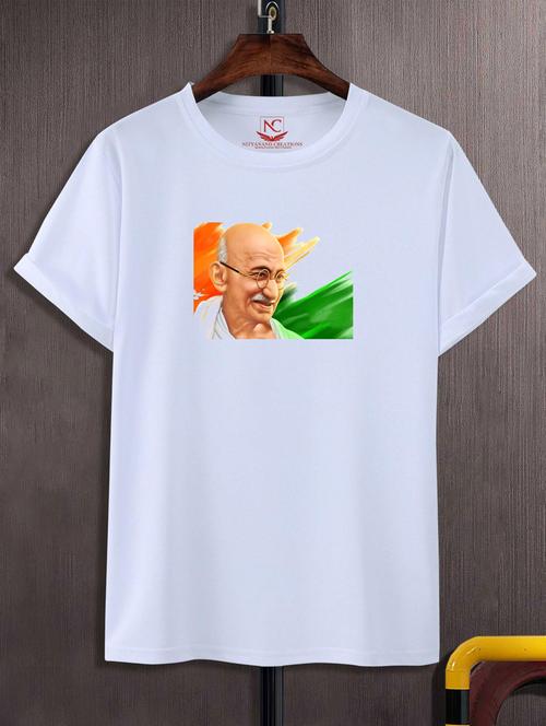 unisex white graphic printed t-shirt - 20847564 - Very Small Image - 1