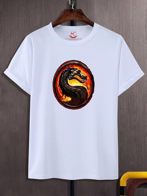 unisex white graphic printed t-shirt - 20847568 - Very Small Image - 1