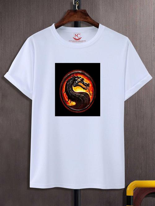 unisex white graphic printed t-shirt - 20847569 - Very Small Image - 1