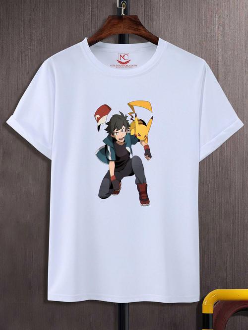 unisex white graphic printed t-shirt - 20847570 - Very Small Image - 1