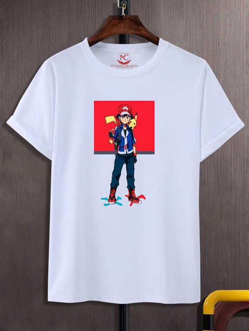 unisex white graphic printed t-shirt - 20847571 - Very Small Image - 1