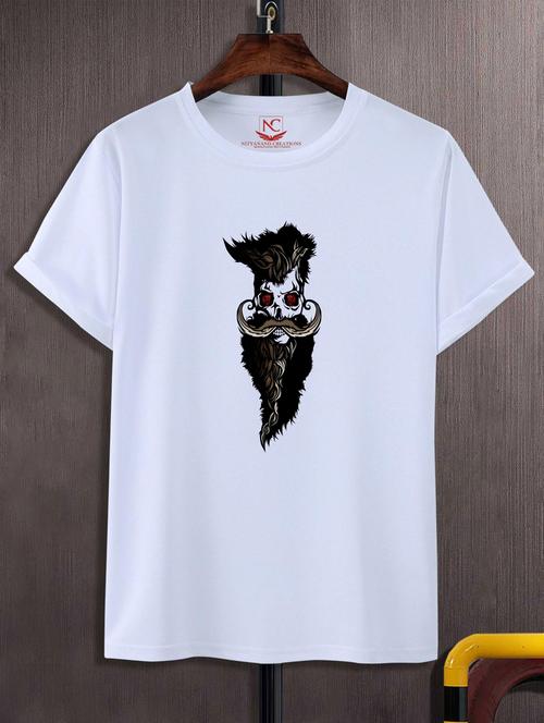 unisex white graphic printed t-shirt - 20847578 - Very Small Image - 1