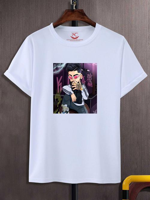 unisex white polyester graphic t-shirt - 20847629 - Very Small Image - 1